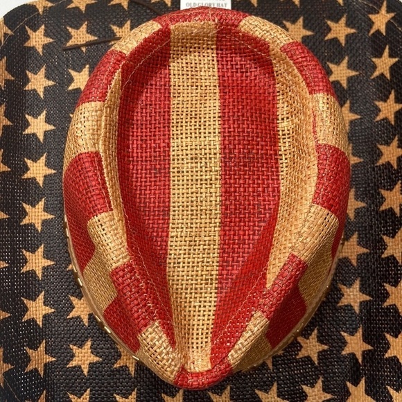 Goldcoast Sunware Patriotic American Flag Cowboy Hat NWT